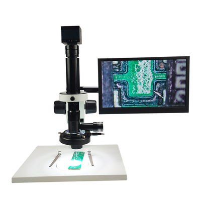 Microscope vidéo monoculaire VM-7513 10X - 200X Microscope à zoom pour les horloges de bijoux