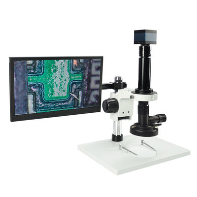 Microscope vidéo monoculaire VM-7513 10X - 200X Microscope à zoom pour les horloges de bijoux