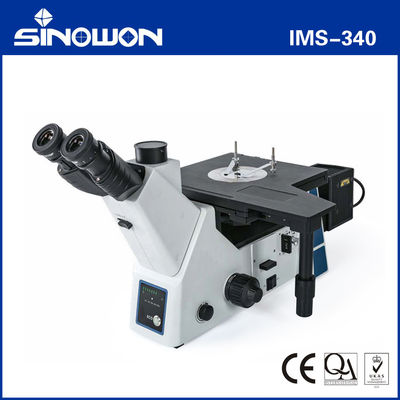 Microscope métallurgique inversé trinoculaire 5X 10X 20X 50X 100X Objectif IMS-340