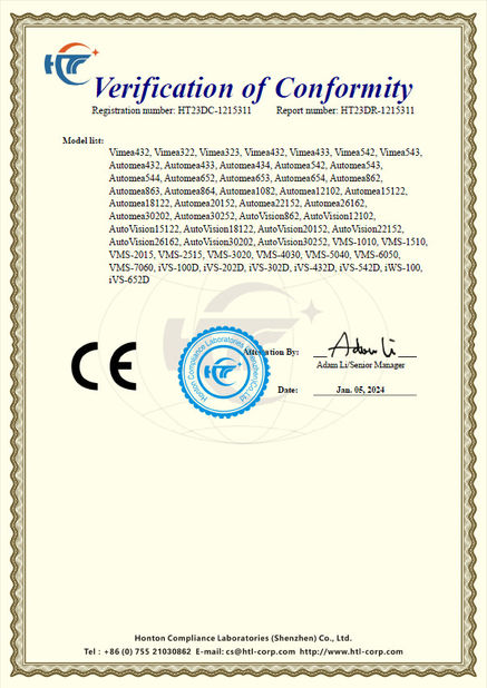 Chine Hoyamo and Sinowon Inc certifications