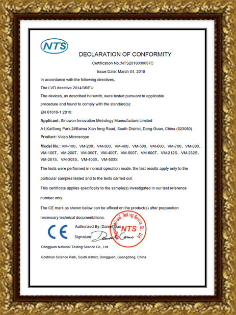 Chine Hoyamo and Sinowon Inc certifications